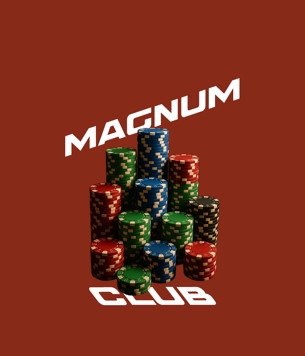Стопка фишек Magnum Club — покер без денег